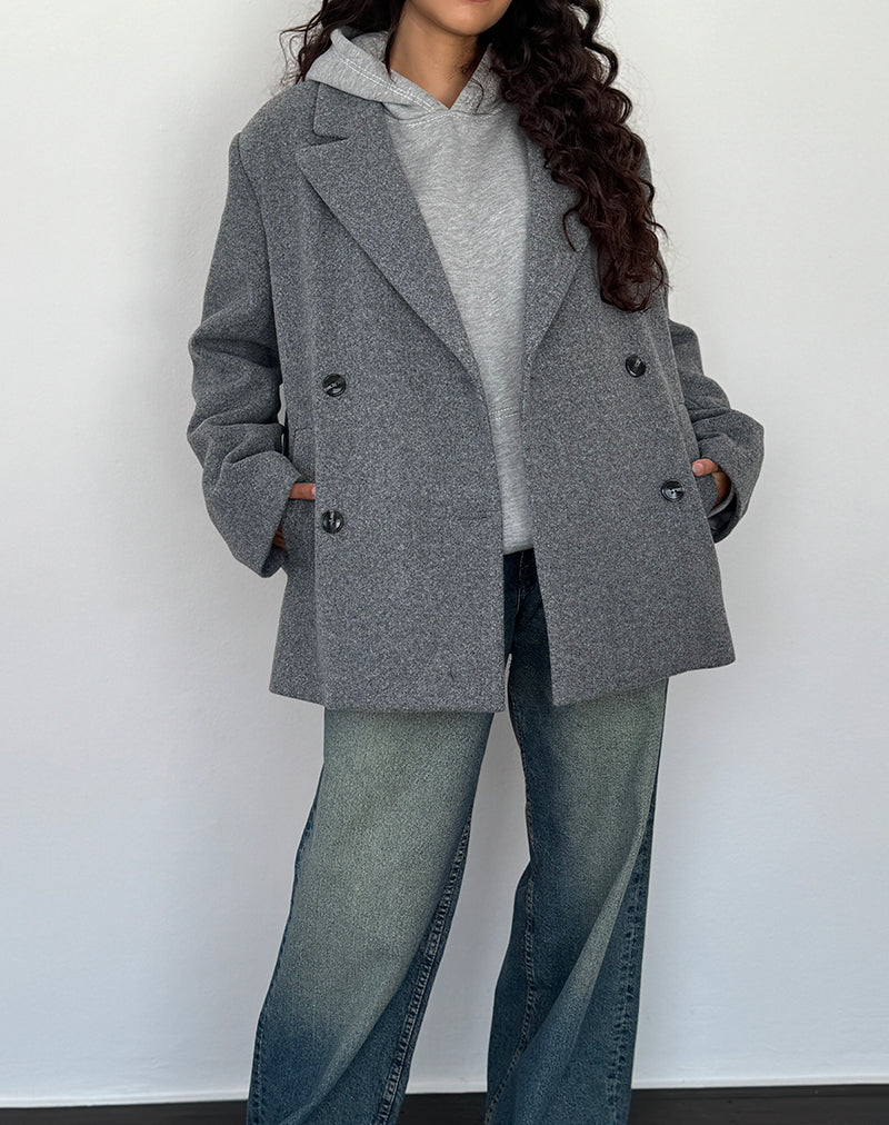 Binaiya oversized blazer in grijs