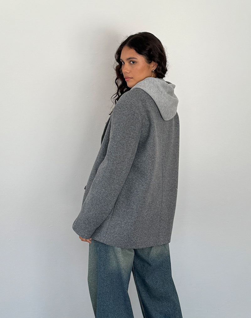 Afbeelding van Binaiya oversized wollen blazer in grijs