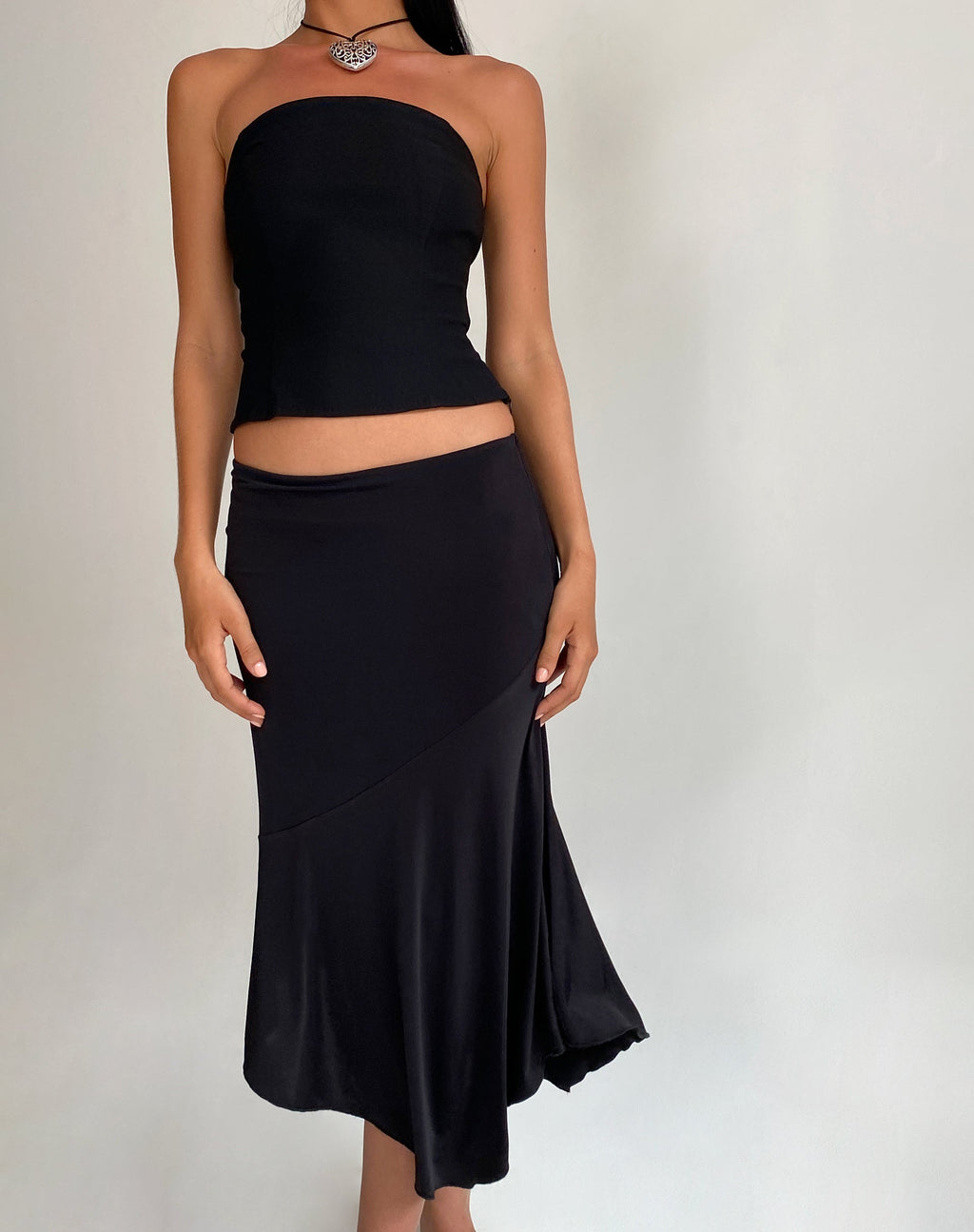 Maribaya Korset top in zwart