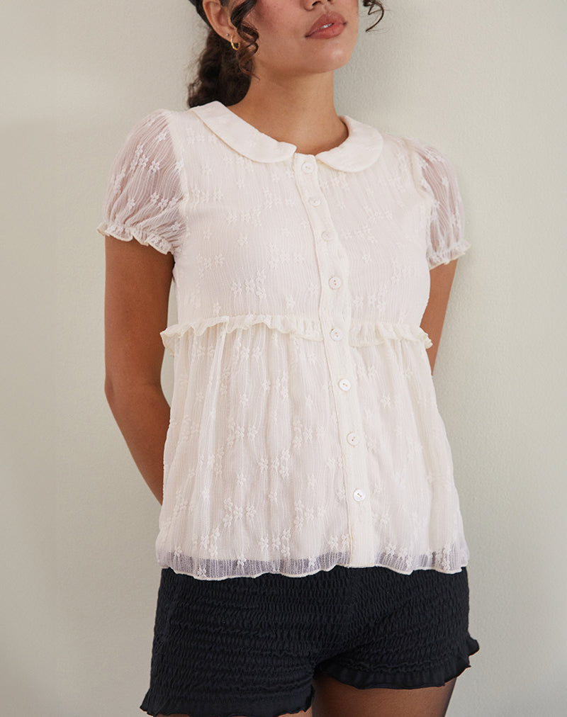 Afbeelding van Immy Blouse in Kant Ivoor