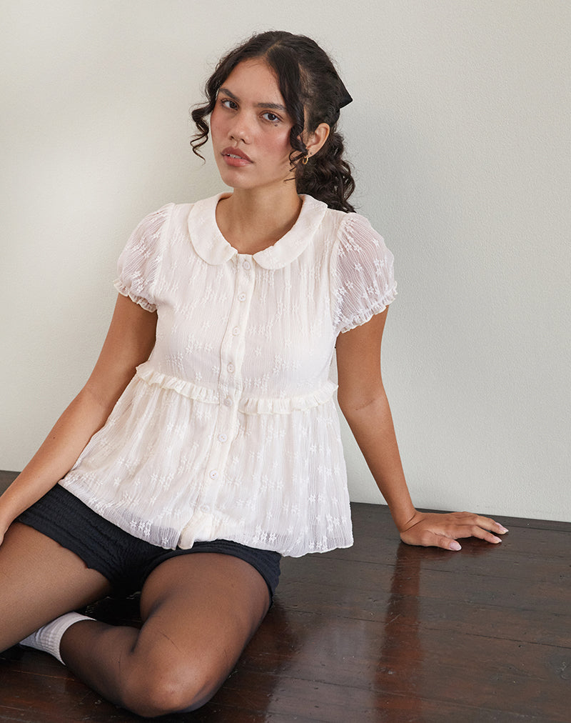 Afbeelding van Immy Blouse in Kant Ivoor