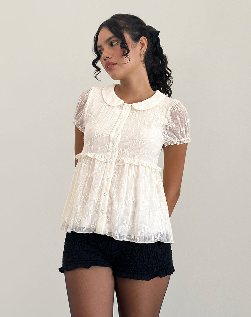 Immy Blouse in Kant Ivoor