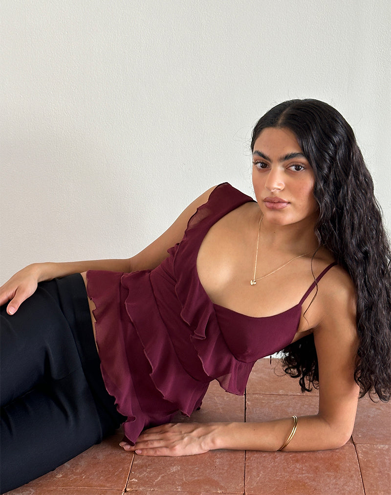 Afbeelding van Irani Top in Ruby Wine