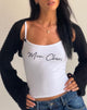 Afbeelding van Isa Vest Top in Wit met Mon Cheri borduursel
