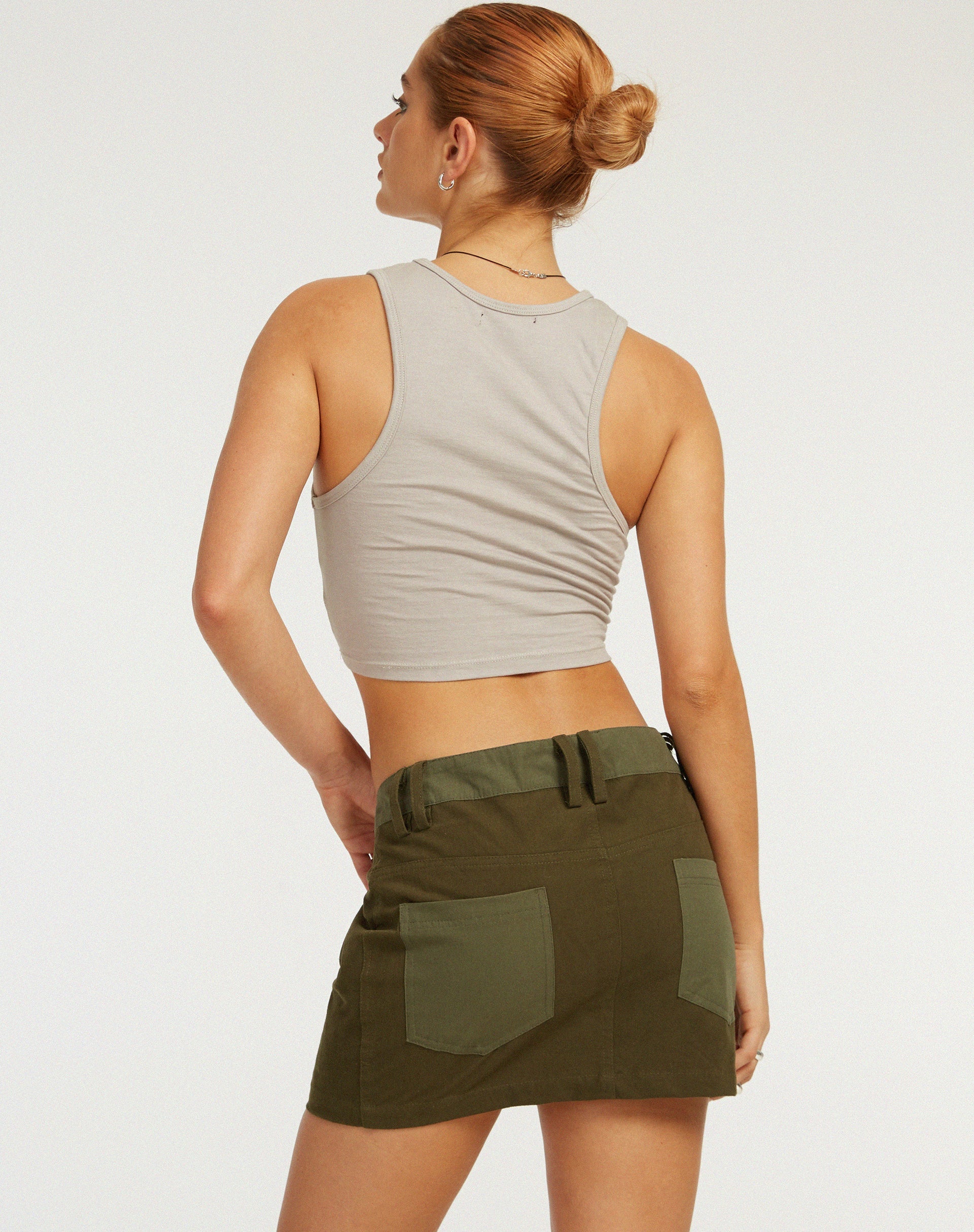 Afbeelding van Vasque Crop Top in Sandstorm Grey