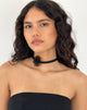 Afbeelding van Jada Zwarte Roos Choker Ketting door Gemini Jewels
