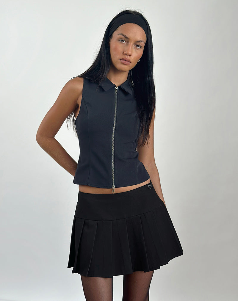 Afbeelding van Janae Vest Top in Getailleerd Navy