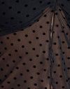 basis polka flock zwart