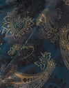 Ton-sur-ton Paisley Blauw