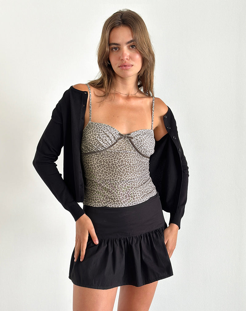 Afbeelding van Jarita Cami Top in Dainty Leopard Lichtbruin