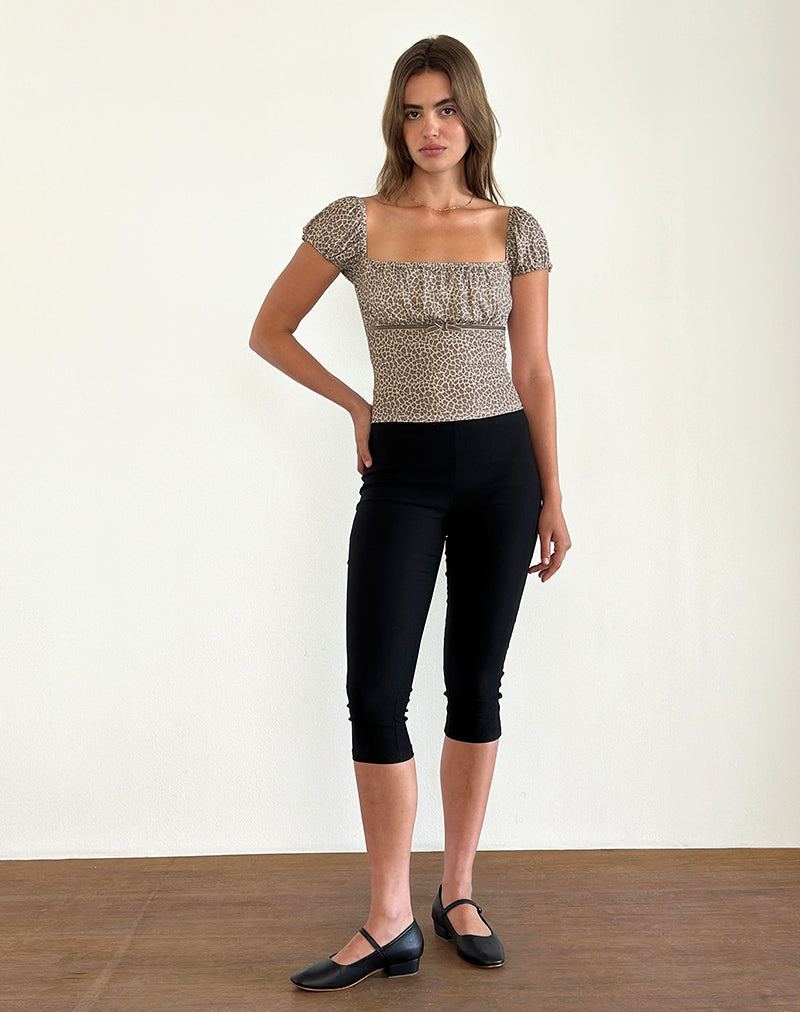 Afbeelding van Jarji Blouse in Dainty Leopard Lichtbruin