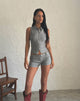 Afbeelding van Jarli Hot Pants in Stretch Tailoring Grijs