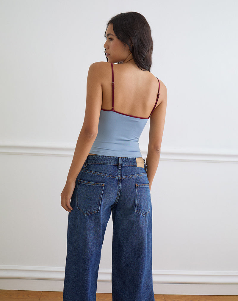 Afbeelding van Jasila vesttop in blauw