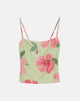 Afbeelding van Jefita Cami Top in aquarel Hibiscus Geel