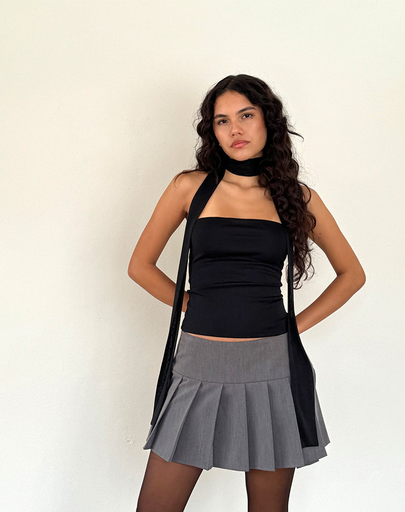 Afbeelding van Jeldia Bandeau Top en Kalf Set in Zwart Glinstering
