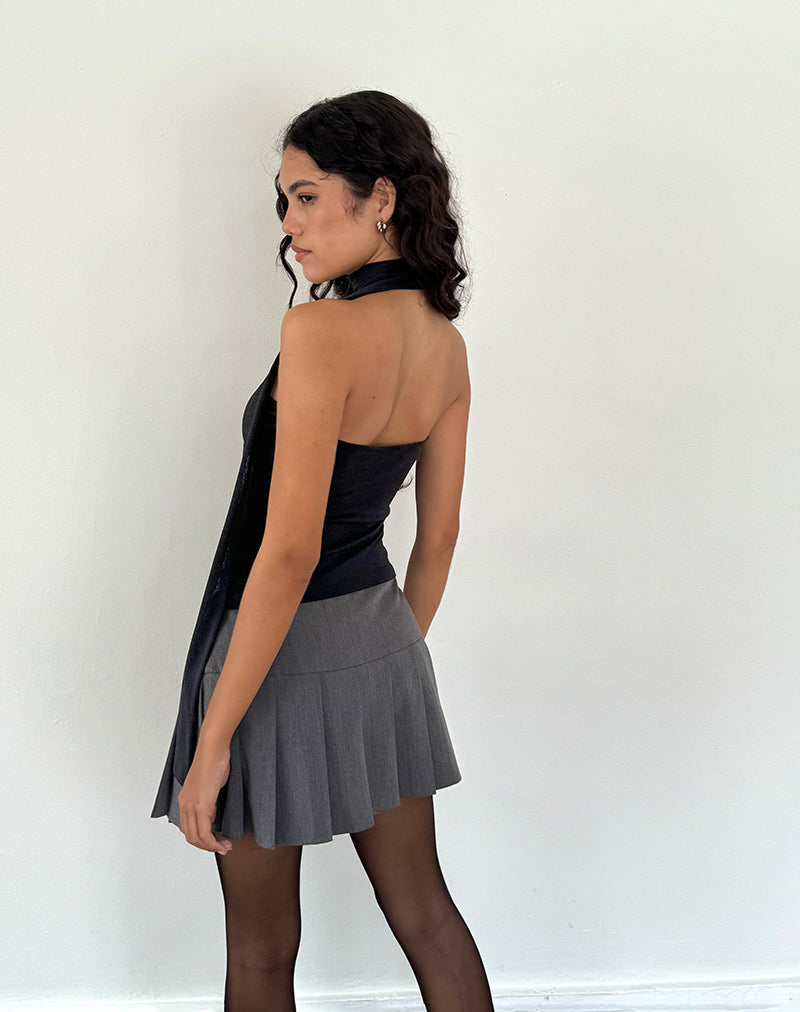 Afbeelding van Jeldia Bandeau Top en Kalf Set in Zwart Glinstering