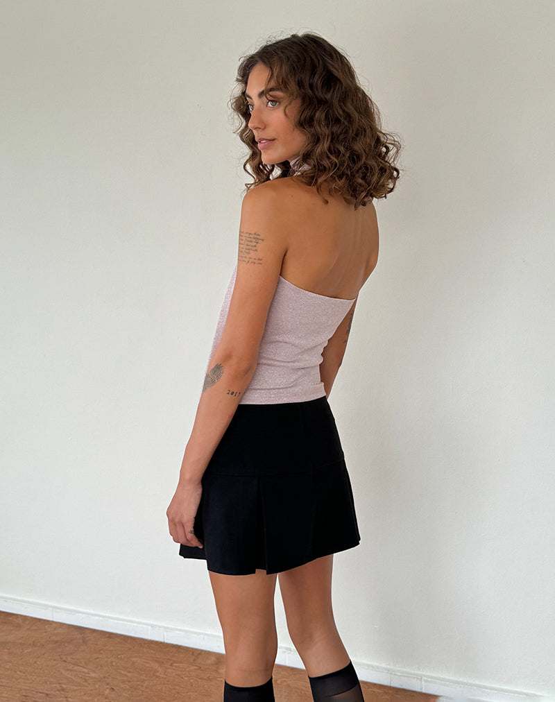 Afbeelding van Jeldia Bandeau Top en Sjaal Set in Roze Glinstering