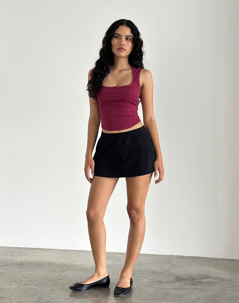 Afbeelding van Jinisa Corset Top in Bourgondië