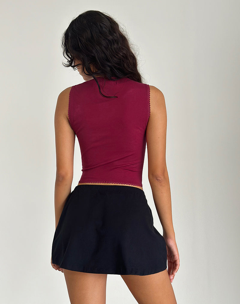 Afbeelding van Jinisa Corset Top in Bourgondië
