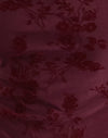 Botanische bloemenvlok Maroon