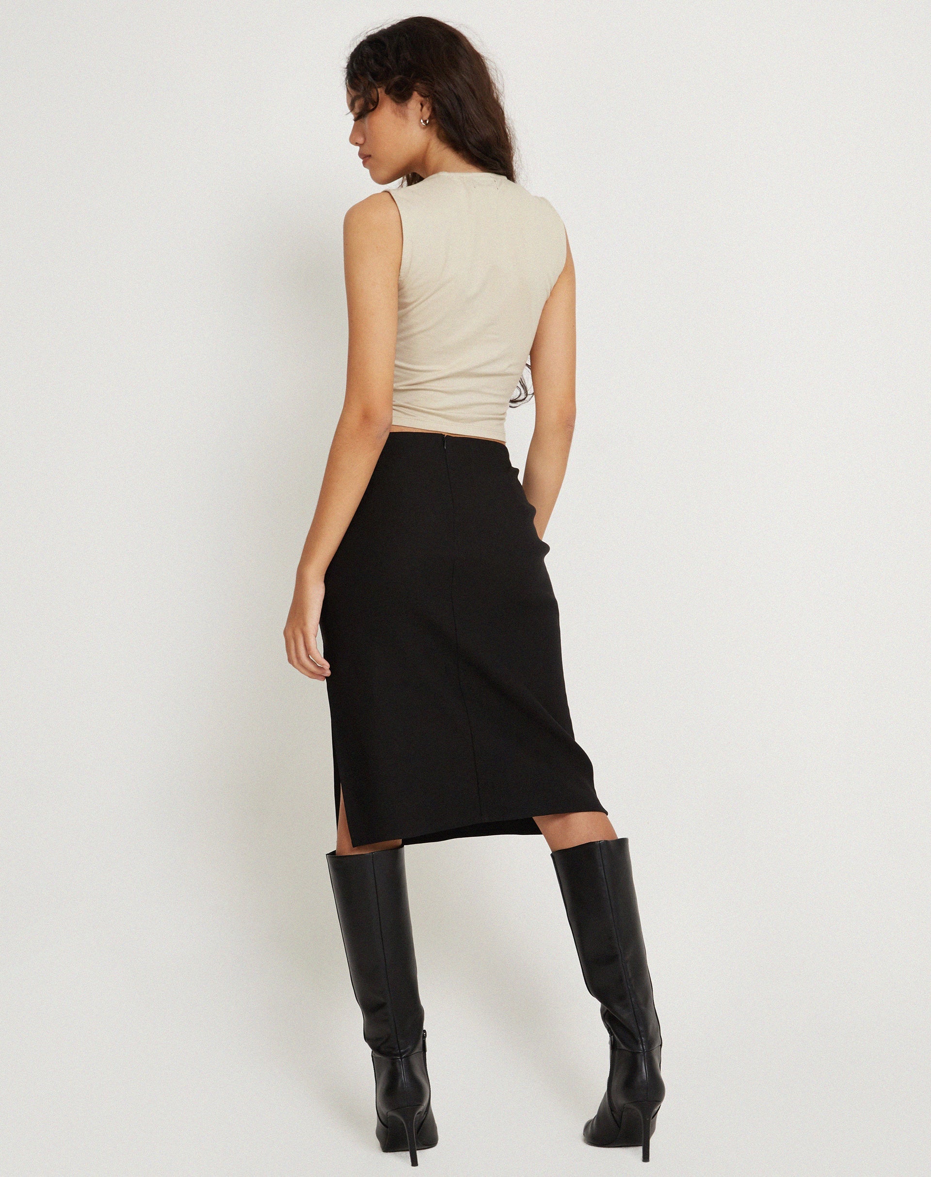 Afbeelding van Jinsu Crop Top in Lycra Kokosmelk