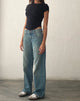 Afbeelding van Low Rise Parallel Jeans in Vintage Blauwgroen