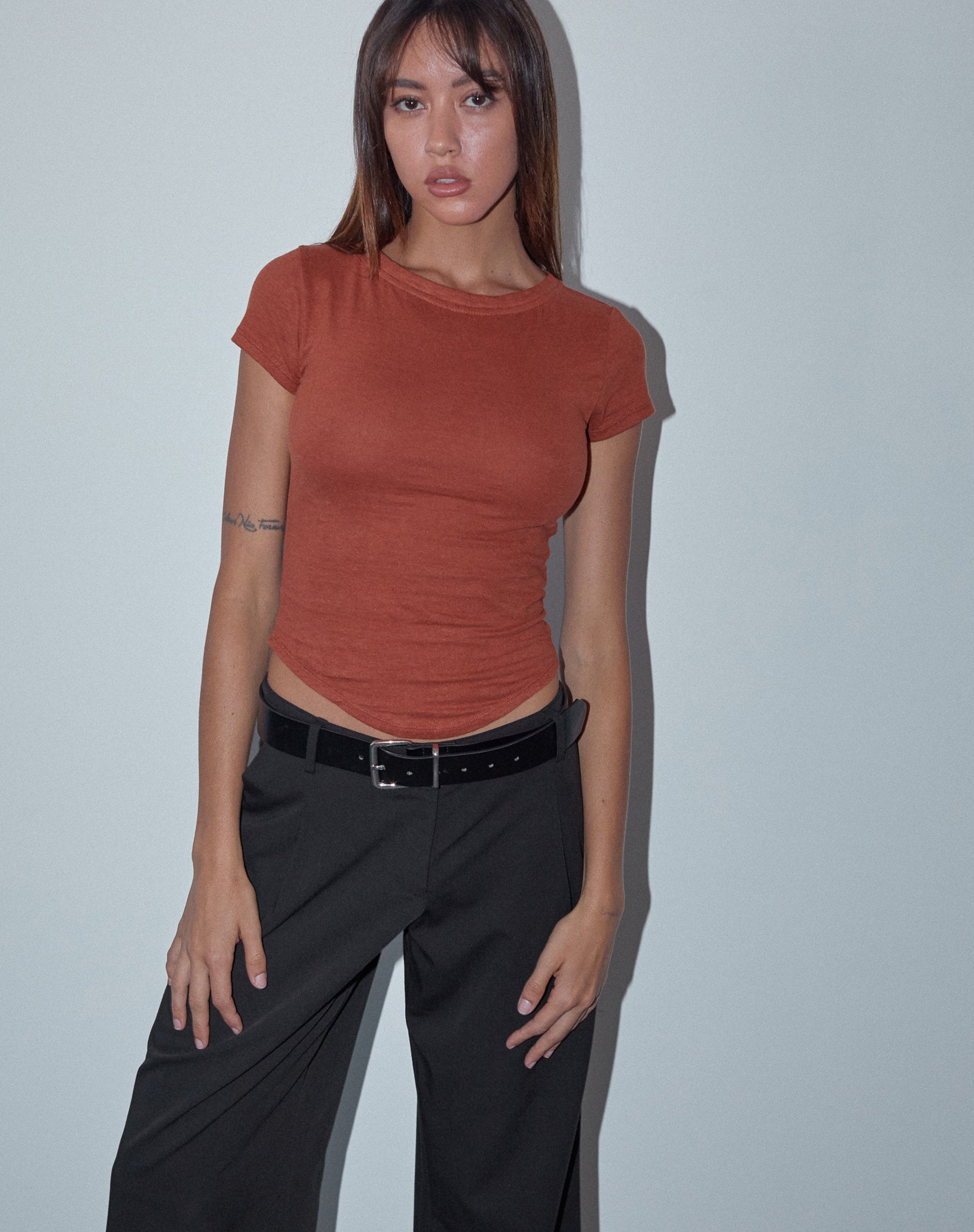 Afbeelding van Jojes Jersey Tee in Spice Orange
