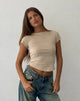 Afbeelding van Jojes Jersey T-shirt in Steen
