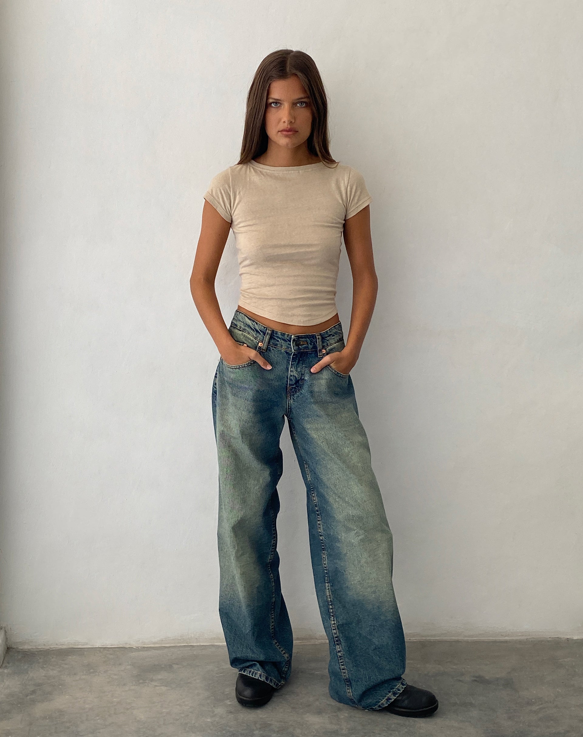 Afbeelding van Jojes Jersey T-shirt in Steen