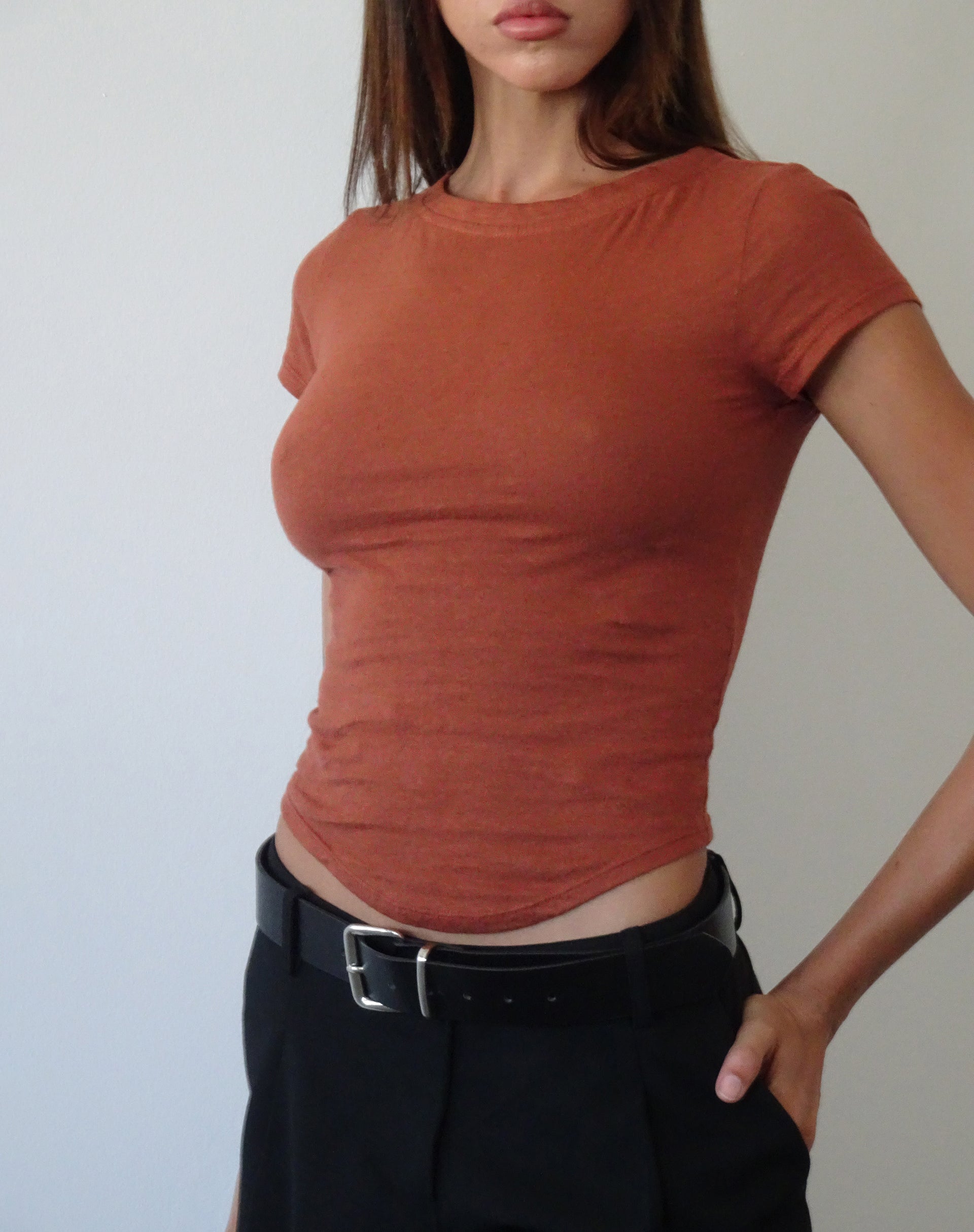 Afbeelding van Jojes Jersey Tee in Spice Orange