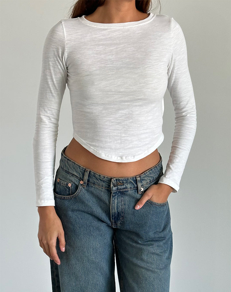 Afbeelding van Jojisa Top in Jersey Off White