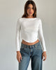Afbeelding van Jojisa Top in Jersey Off White