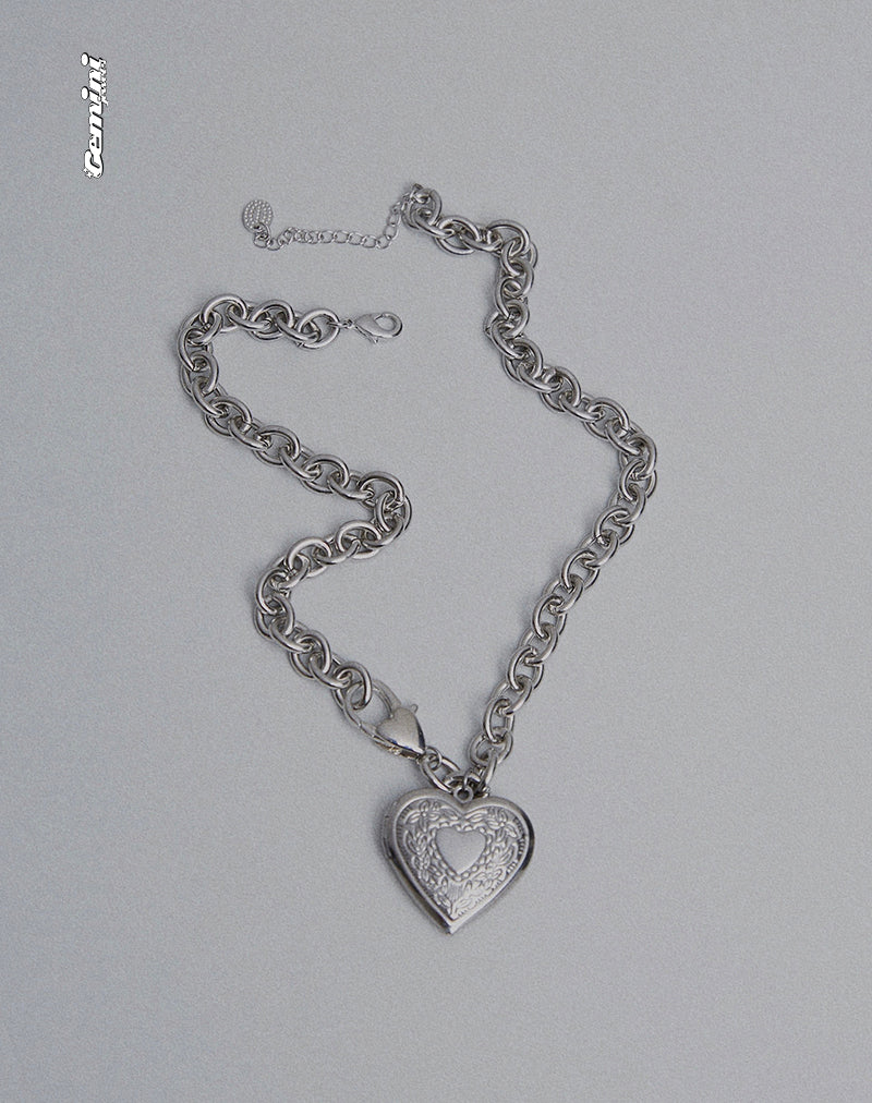 Afbeelding van Jude Grote Hart ketting van Gemini Jewels