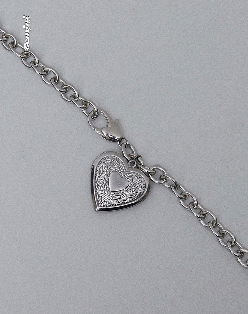 Afbeelding van Jude Grote Hart ketting van Gemini Jewels