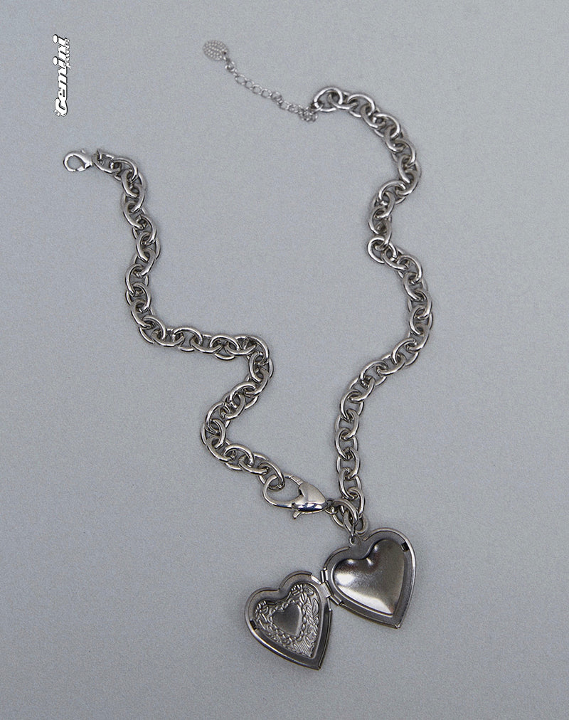 Afbeelding van Jude Grote Hart ketting van Gemini Jewels