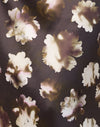 Bruine bloemenprint