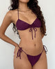 Afbeelding van Kaia Bikinitop in Plum Shimmer