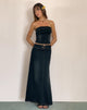 Afbeelding van Lafille Denim Maxi Rok in Black Wash