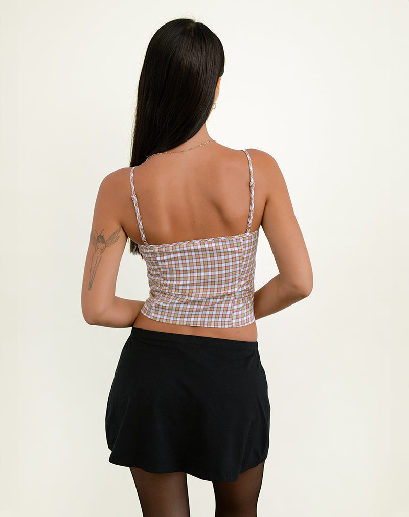 Afbeelding van Kaita Cami Top in Rood en Geel
