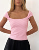 Afbeelding van Kalisa Strik Top in Structuur Roze