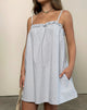 Afbeelding van Kamalani Jurk in Mini Gingham Blauw en Grijs