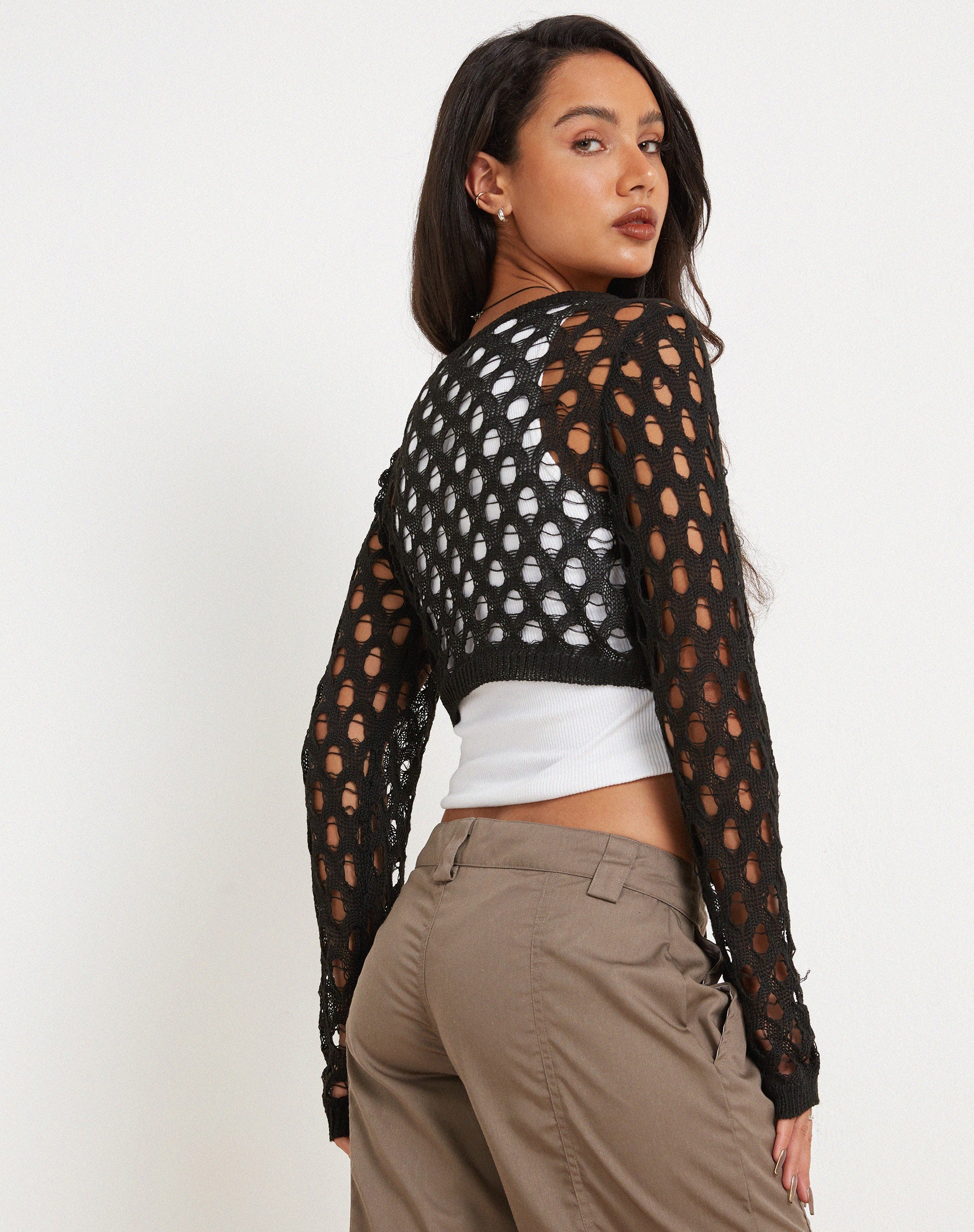 Afbeelding van Kansaya Crop Top in Zwart