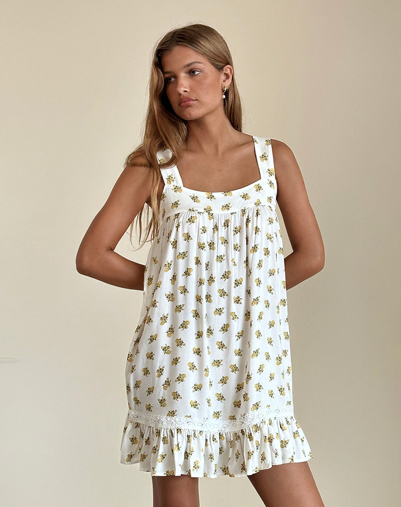 Afbeelding van Karina jurk in Funshine Floral Off White