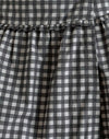 Gingham zwart en grijs