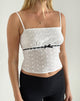 Afbeelding van Katisa Top in Broderie Wit