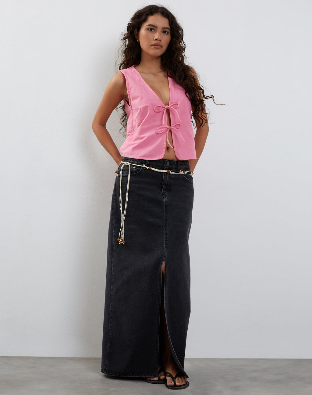 Kayve Top met Bandje Voorkant in Bubblegum Roze