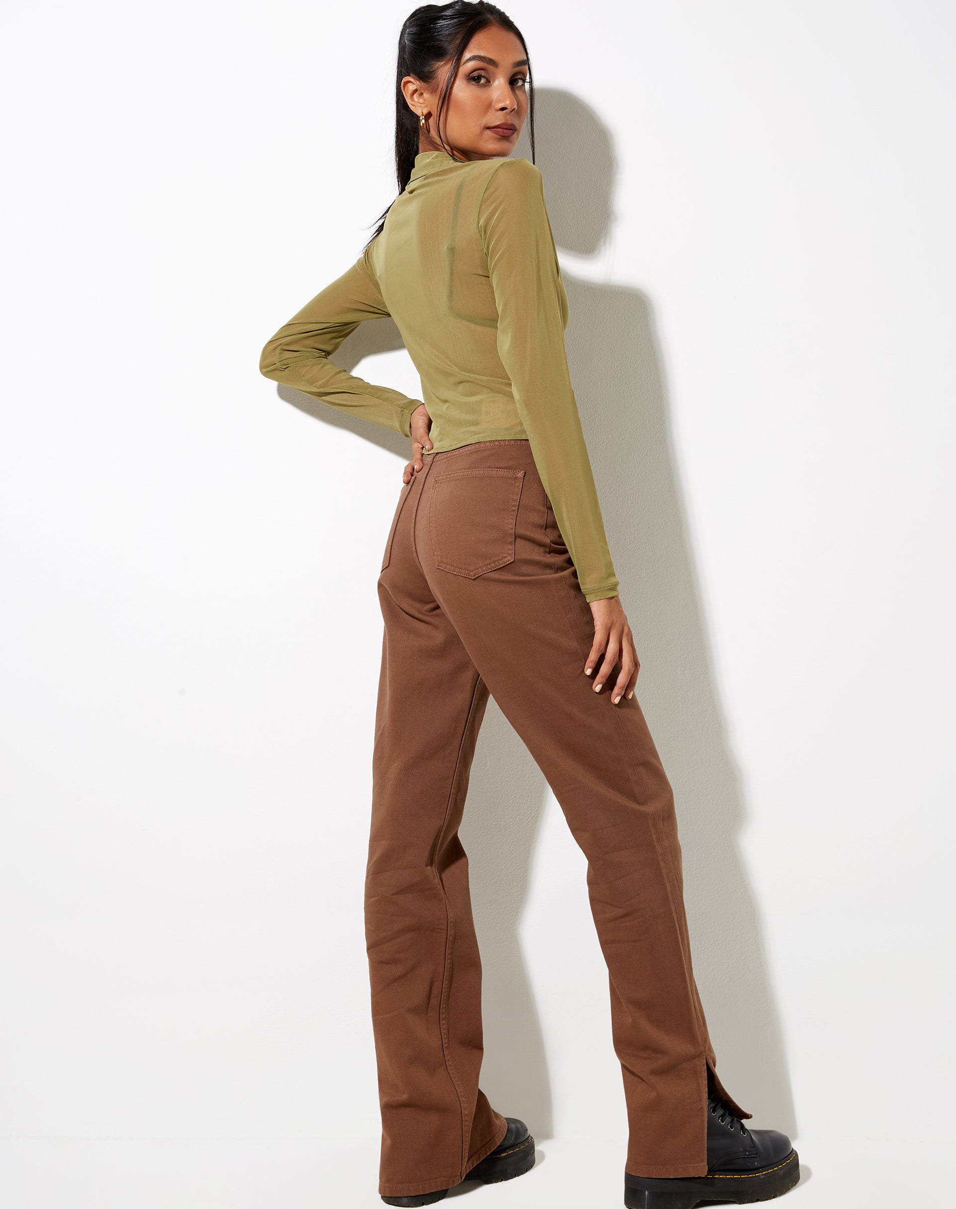 Afbeelding van Kelly shirt in Mesh Olive