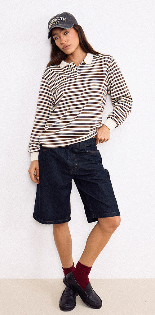 Afbeelding van Low Rise Skater Short in Indigo