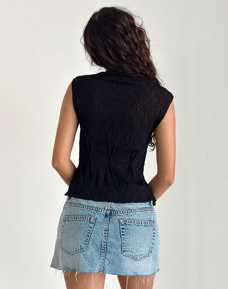 Afbeelding van Kimbra Top in Textured Black