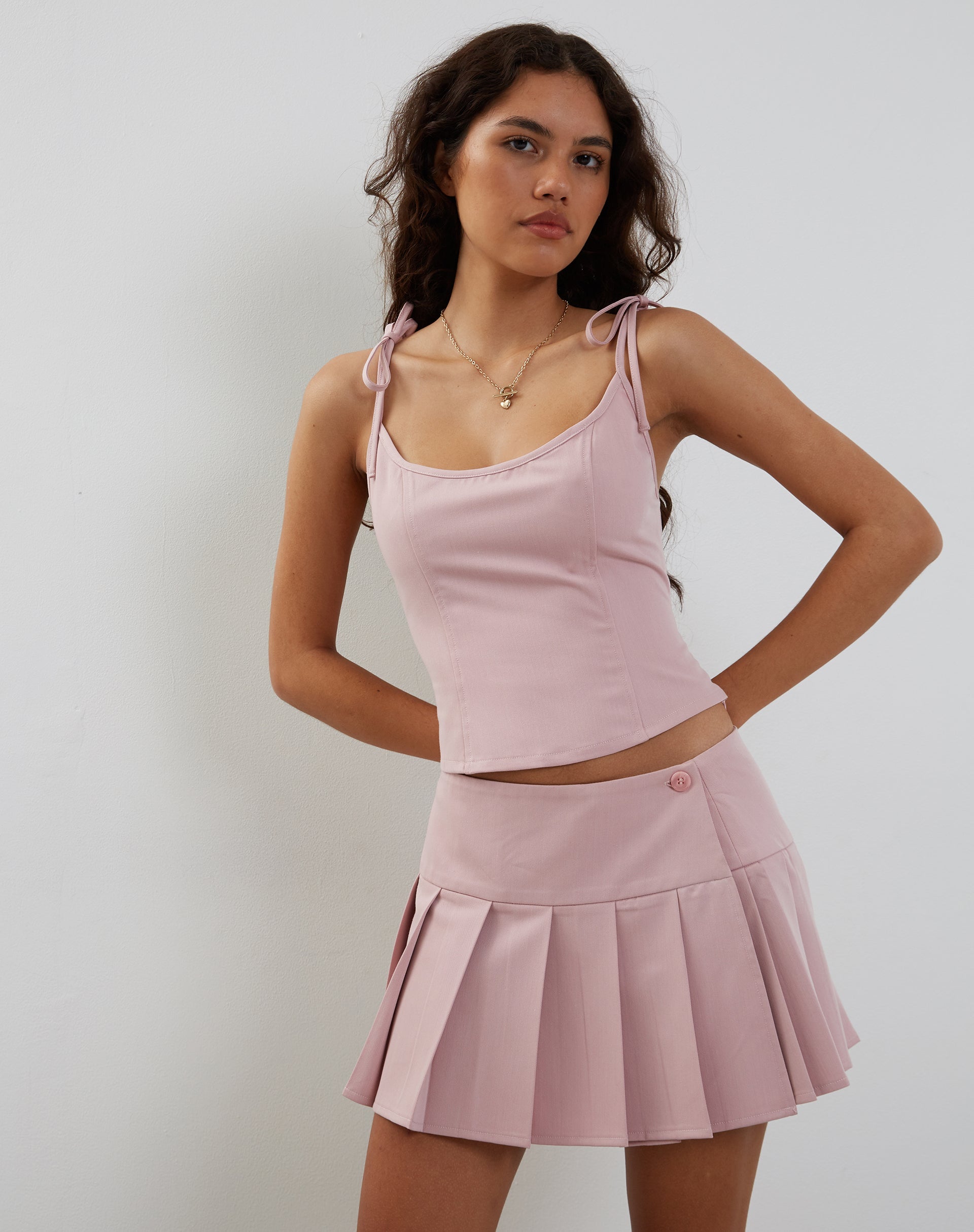 Afbeelding van Kiona Corset Top in Roze Tailoring
